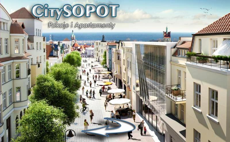City Sopot Pokoje I Apartamenty Na Deptaku Εξωτερικό φωτογραφία